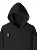 Pullover Hoodie (Dtf) | Hoodies & Jackets | DTF, DTG | Him, Her, Unisex | Personalized | DTF | Typographic | Companionship | Good Experiences | Everyday | Positive - right pocket - Black - mockup 4