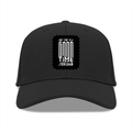 Baseball Ottoman Cap | Universal Fit, Adjustable | Ottoman Fabric, DTG | Structured, Lightweight, Breathable | Unisex | Personalized | DTG | Typographic | Companionship | Good Experiences | Everyday | Positive - front - Black - mockup 1