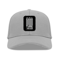 Baseball Ottoman Cap | Universal Fit, Adjustable | Ottoman Fabric, DTG | Structured, Lightweight, Breathable | Unisex | Personalized | DTG | Typographic | Companionship | Good Experiences | Everyday | Positive - front - Grey - mockup 1