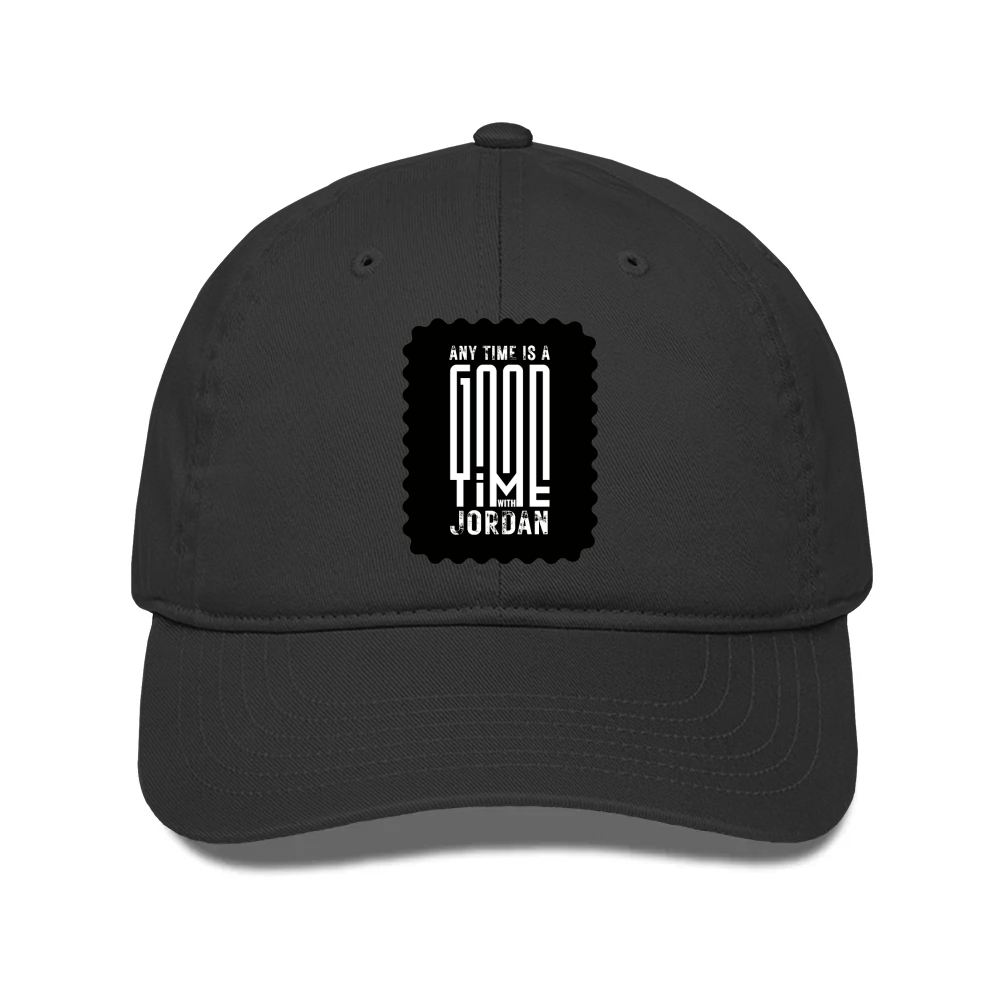 Classic Trucker Cap | Unisex | DTG Print | Breathable Mesh Back | Adjustable Snapback | Personalized | DTG | Typographic | Companionship | Good Experiences | Everyday | Positive - front - Black - mockup 1