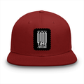 Classic Snapback Cap | Adjustable One-Size | Heavy Cotton DTG Printed | Flat Brim Structured | Unisex Adults | Personalized | DTG | Typographic | Companionship | Good Experiences | Everyday | Positive - front - Red - mockup 1