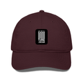 Classic Baseball Cap | Universal Fit | 280 GSM Drill Cotton | DTG Print | Sun Protection | Unisex Adults | Personalized | DTG | Typographic | Companionship | Good Experiences | Everyday | Positive - front - Maroon - mockup 1