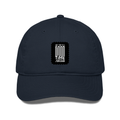 Classic Baseball Cap | Universal Fit | 280 GSM Drill Cotton | DTG Print | Sun Protection | Unisex Adults | Personalized | DTG | Typographic | Companionship | Good Experiences | Everyday | Positive - front - Navy Blue - mockup 1