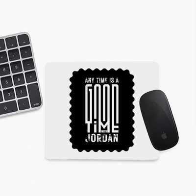 Mouse Pad | Unisex Adults | Sublimation Print | 3mm Thick, Skid-Proof, Fade-Proof | Personalized | Typographic | Companionship | Good Experiences | Everyday | Positive - front - Square - White - mockup 1