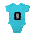 Baby Romper | 0-12 Months Regular Fit | 180 GSM Bio-Washed Cotton Blend | Double Stitched, Pre-Shrunk | Unisex | Personalized | DTF | Typographic | Companionship | Good Experiences | Everyday | Positive - front - SkyBlue - mockup 1