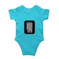 Baby Romper | 0-12 Months Regular Fit | 180 GSM Bio-Washed Cotton Blend | Double Stitched, Pre-Shrunk | Unisex | Personalized | DTF | Typographic | Companionship | Good Experiences | Everyday | Positive - back - SkyBlue - mockup 2