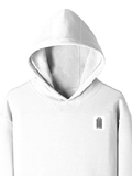 Pullover Hoodie (Dtf) | Hoodies & Jackets | DTF, DTG | Him, Her, Unisex | Personalized | DTF | Bold Typography | Design Principles | Everyday | Assertive - left pocket - White - mockup 3