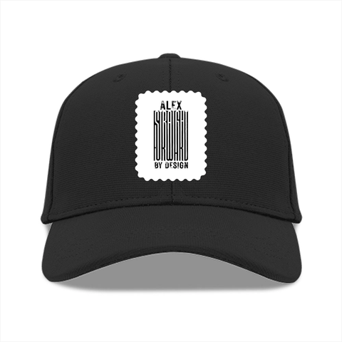 Baseball Ottoman Cap | Universal Fit, Adjustable | Ottoman Fabric, DTG | Structured, Lightweight, Breathable | Unisex | Personalized | DTG | Bold Typography | Design Principles | Everyday | Assertive - front - Black - mockup 1