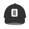 Sports Cap | Unisex | Polyester | Breathable, Adjustable Fit, DTG Printing | All Ages | Personalized | DTG | Bold Typography | Design Principles | Everyday | Assertive - front - Black - mockup 1