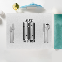 Placemat | Home & Event Dining | 100% Polyester | Durable, Fade-Proof, Soft | Unisex | Personalized | Bold Typography | Design Principles | Everyday | Assertive