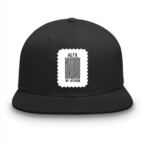 Classic Snapback Cap | Adjustable One-Size | Heavy Cotton DTG Printed | Flat Brim Structured | Unisex Adults | Personalized | DTG | Bold Typography | Design Principles | Everyday | Assertive - front - Black - mockup 1