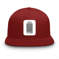 Classic Snapback Cap | Adjustable One-Size | Heavy Cotton DTG Printed | Flat Brim Structured | Unisex Adults | Personalized | DTG | Bold Typography | Design Principles | Everyday | Assertive - front - Red - mockup 1