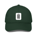 Classic Baseball Cap | Universal Fit | 280 GSM Drill Cotton | DTG Print | Sun Protection | Unisex Adults | Personalized | DTG | Bold Typography | Design Principles | Everyday | Assertive - front - Bottle Green - mockup 1