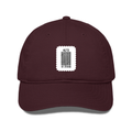 Classic Baseball Cap | Universal Fit | 280 GSM Drill Cotton | DTG Print | Sun Protection | Unisex Adults | Personalized | DTG | Bold Typography | Design Principles | Everyday | Assertive - front - Maroon - mockup 1