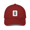 Classic Baseball Cap | Universal Fit | 280 GSM Drill Cotton | DTG Print | Sun Protection | Unisex Adults | Personalized | DTG | Bold Typography | Design Principles | Everyday | Assertive - front - Red - mockup 1