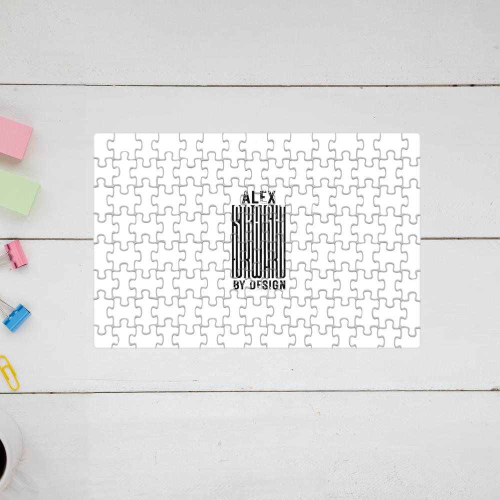 Jigsaw Puzzle | 120 Pieces A4 Size | Recycled Paper Semi-Gloss Finish | Engaging Entertainment Brain Booster | Unisex All Ages | Personalized | Bold Typography | Design Principles | Everyday | Assertive - front - mockup 1