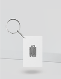 Keychain | Rectangle, Square, Slim Options | Acrylic UV Printed | Fade-Proof, Glossy Finish | Unisex | Personalized | Bold Typography | Design Principles | Everyday | Assertive - front_Rectangle - Rectangle - White - mockup 3