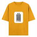 Oversized Classic T-Shirt | Unisex Oversized Fit | 100% Super-Combed Cotton | Pre-Shrunk & Ribbed Neck | Adults | Personalized | DTG | Bold Typography | Design Principles | Everyday | Assertive - front - Golden Yellow - mockup 1