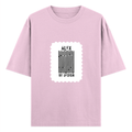 Oversized Classic T-Shirt | Unisex Oversized Fit | 100% Super-Combed Cotton | Pre-Shrunk & Ribbed Neck | Adults | Personalized | DTG | Bold Typography | Design Principles | Everyday | Assertive - front - Light Baby Pink - mockup 1