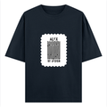 Oversized Classic T-Shirt | Unisex Oversized Fit | 100% Super-Combed Cotton | Pre-Shrunk & Ribbed Neck | Adults | Personalized | DTG | Bold Typography | Design Principles | Everyday | Assertive - front - Navy Blue - mockup 1