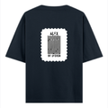 Oversized Classic T-Shirt | Unisex Oversized Fit | 100% Super-Combed Cotton | Pre-Shrunk & Ribbed Neck | Adults | Personalized | DTG | Bold Typography | Design Principles | Everyday | Assertive - back - Navy Blue - mockup 2