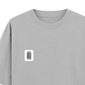 Oversized Classic T-Shirt | Unisex Oversized Fit | 100% Super-Combed Cotton | Pre-Shrunk & Ribbed Neck | Adults | Personalized | DTG | Bold Typography | Design Principles | Everyday | Assertive - left pocket - Grey Melange - mockup 3