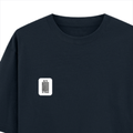 Oversized Classic T-Shirt | Unisex Oversized Fit | 100% Super-Combed Cotton | Pre-Shrunk & Ribbed Neck | Adults | Personalized | DTG | Bold Typography | Design Principles | Everyday | Assertive - left pocket - Navy Blue - mockup 3