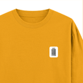 Oversized Classic T-Shirt | Unisex Oversized Fit | 100% Super-Combed Cotton | Pre-Shrunk & Ribbed Neck | Adults | Personalized | DTG | Bold Typography | Design Principles | Everyday | Assertive - right pocket - Golden Yellow - mockup 4