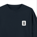 Oversized Classic T-Shirt | Unisex Oversized Fit | 100% Super-Combed Cotton | Pre-Shrunk & Ribbed Neck | Adults | Personalized | DTG | Bold Typography | Design Principles | Everyday | Assertive - right pocket - Navy Blue - mockup 4