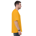 Oversized Classic T-Shirt | Unisex Oversized Fit | 100% Super-Combed Cotton | Pre-Shrunk & Ribbed Neck | Adults | Personalized | DTG | Bold Typography | Design Principles | Everyday | Assertive - left sleeve - Golden Yellow - mockup 5