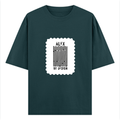Oversized Classic T-Shirt | Unisex Fit | 100% Super-Combed Cotton | Pre-Shrunk, Double-Stitched | Adults | Personalized | DTF | Bold Typography | Design Principles | Everyday | Assertive - front - Petrol Blue - mockup 1