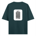Oversized Classic T-Shirt | Unisex Fit | 100% Super-Combed Cotton | Pre-Shrunk, Double-Stitched | Adults | Personalized | DTF | Bold Typography | Design Principles | Everyday | Assertive - back - Petrol Blue - mockup 2