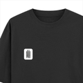 Oversized Classic T-Shirt | Unisex Fit | 100% Super-Combed Cotton | Pre-Shrunk, Double-Stitched | Adults | Personalized | DTF | Bold Typography | Design Principles | Everyday | Assertive - left pocket - Black - mockup 3