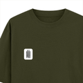 Oversized Classic T-Shirt | Unisex Fit | 100% Super-Combed Cotton | Pre-Shrunk, Double-Stitched | Adults | Personalized | DTF | Bold Typography | Design Principles | Everyday | Assertive - left pocket - Olive Green - mockup 3