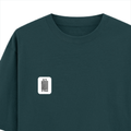 Oversized Classic T-Shirt | Unisex Fit | 100% Super-Combed Cotton | Pre-Shrunk, Double-Stitched | Adults | Personalized | DTF | Bold Typography | Design Principles | Everyday | Assertive - left pocket - Petrol Blue - mockup 3