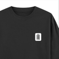 Oversized Classic T-Shirt | Unisex Fit | 100% Super-Combed Cotton | Pre-Shrunk, Double-Stitched | Adults | Personalized | DTF | Bold Typography | Design Principles | Everyday | Assertive - right pocket - Black - mockup 4
