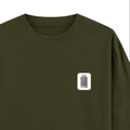 Oversized Classic T-Shirt | Unisex Fit | 100% Super-Combed Cotton | Pre-Shrunk, Double-Stitched | Adults | Personalized | DTF | Bold Typography | Design Principles | Everyday | Assertive - right pocket - Olive Green - mockup 4