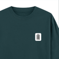 Oversized Classic T-Shirt | Unisex Fit | 100% Super-Combed Cotton | Pre-Shrunk, Double-Stitched | Adults | Personalized | DTF | Bold Typography | Design Principles | Everyday | Assertive - right pocket - Petrol Blue - mockup 4