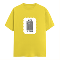 Classic Crew T-Shirt | Men's Regular Fit | 180 GSM Bio-Washed Cotton | DTG Print Ready | Double-Stitched & Ribbed Neck | Personalized | DTG | Bold Typography | Design Principles | Everyday | Assertive - front - New Yellow - mockup 1