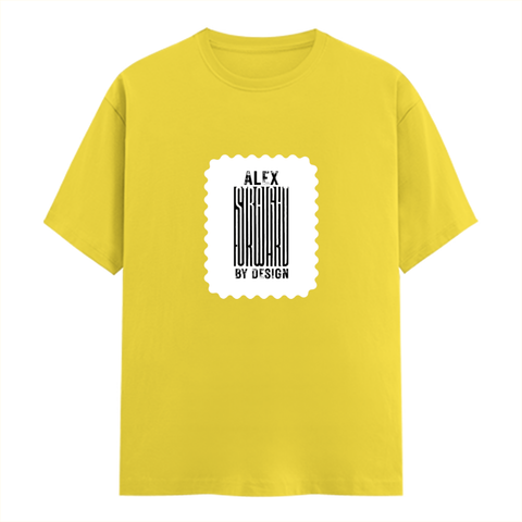 Classic Crew T-Shirt | Men's Regular Fit | 180 GSM Bio-Washed Cotton | DTG Print Ready | Double-Stitched & Ribbed Neck | Personalized | DTG | Bold Typography | Design Principles | Everyday | Assertive - front - New Yellow - mockup 1