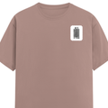 Classic Crew T-Shirt | Men's Regular Fit | 180 GSM Bio-Washed Cotton | DTG Print Ready | Double-Stitched & Ribbed Neck | Personalized | DTG | Bold Typography | Design Principles | Everyday | Assertive - left pocket - Mushroom - mockup 3