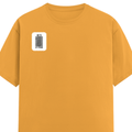 Classic Crew T-Shirt | Men's Regular Fit | 180 GSM Bio-Washed Cotton | DTG Print Ready | Double-Stitched & Ribbed Neck | Personalized | DTG | Bold Typography | Design Principles | Everyday | Assertive - right pocket - Golden Yellow - mockup 4