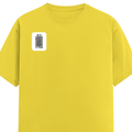Classic Crew T-Shirt | Men's Regular Fit | 180 GSM Bio-Washed Cotton | DTG Print Ready | Double-Stitched & Ribbed Neck | Personalized | DTG | Bold Typography | Design Principles | Everyday | Assertive - right pocket - New Yellow - mockup 4