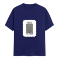 Female Classic Crew T-Shirt | Women's Regular Fit | 180 GSM Bio-Washed Cotton | Double Stitched, Pre-Shrunk | Personalized | DTG | Bold Typography | Design Principles | Everyday | Assertive - front - Royal Blue - mockup 1