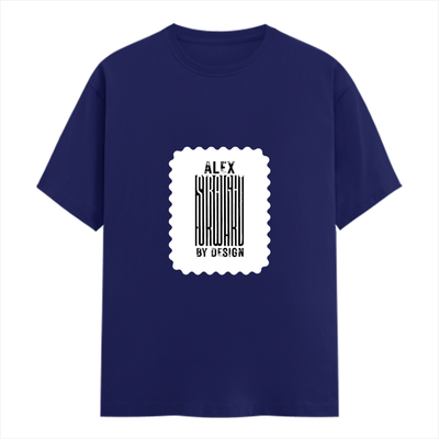 Female Classic Crew T-Shirt | Women's Regular Fit | 180 GSM Bio-Washed Cotton | Double Stitched, Pre-Shrunk | Personalized | DTG | Bold Typography | Design Principles | Everyday | Assertive - front - Royal Blue - mockup 1