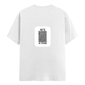 Female Classic Crew T-Shirt | Women's Regular Fit | 180 GSM Bio-Washed Cotton | Double Stitched, Pre-Shrunk | Personalized | DTG | Bold Typography | Design Principles | Everyday | Assertive - back - White - mockup 2