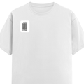Female Classic Crew T-Shirt | Women's Regular Fit | 180 GSM Bio-Washed Cotton | Double Stitched, Pre-Shrunk | Personalized | DTG | Bold Typography | Design Principles | Everyday | Assertive - right pocket - White - mockup 4