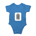 Baby Romper | 0-12 Months Regular Fit | 180 GSM Bio-Washed Cotton Blend | Double Stitched, Pre-Shrunk | Unisex | Personalized | DTF | Bold Typography | Design Principles | Everyday | Assertive - front - Orchid Blue - mockup 1