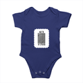 Baby Romper | 0-12 Months Regular Fit | 180 GSM Bio-Washed Cotton Blend | Double Stitched, Pre-Shrunk | Unisex | Personalized | DTF | Bold Typography | Design Principles | Everyday | Assertive - front - Royal Blue - mockup 1