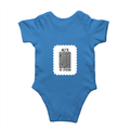 Baby Romper | 0-12 Months Regular Fit | 180 GSM Bio-Washed Cotton Blend | Double Stitched, Pre-Shrunk | Unisex | Personalized | DTF | Bold Typography | Design Principles | Everyday | Assertive - back - Orchid Blue - mockup 2